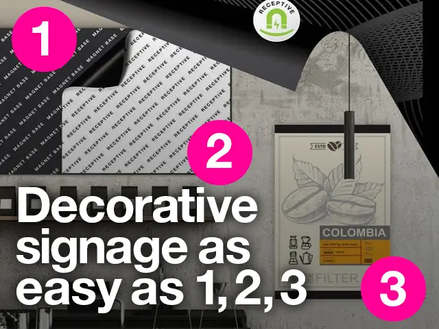 Decorative Signage as easy as 1-2-3